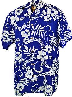 Waikiki Blue Hawaiian Shirt