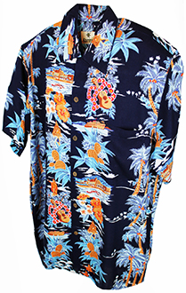 Havana Blue Hawaiian Shirt