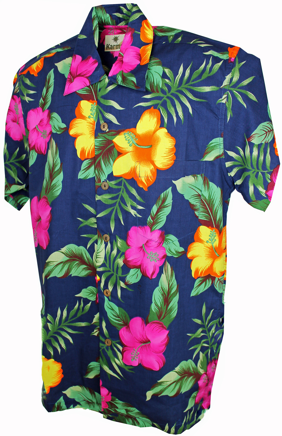 Hawaiian Shirt - Soho Cotton Blue