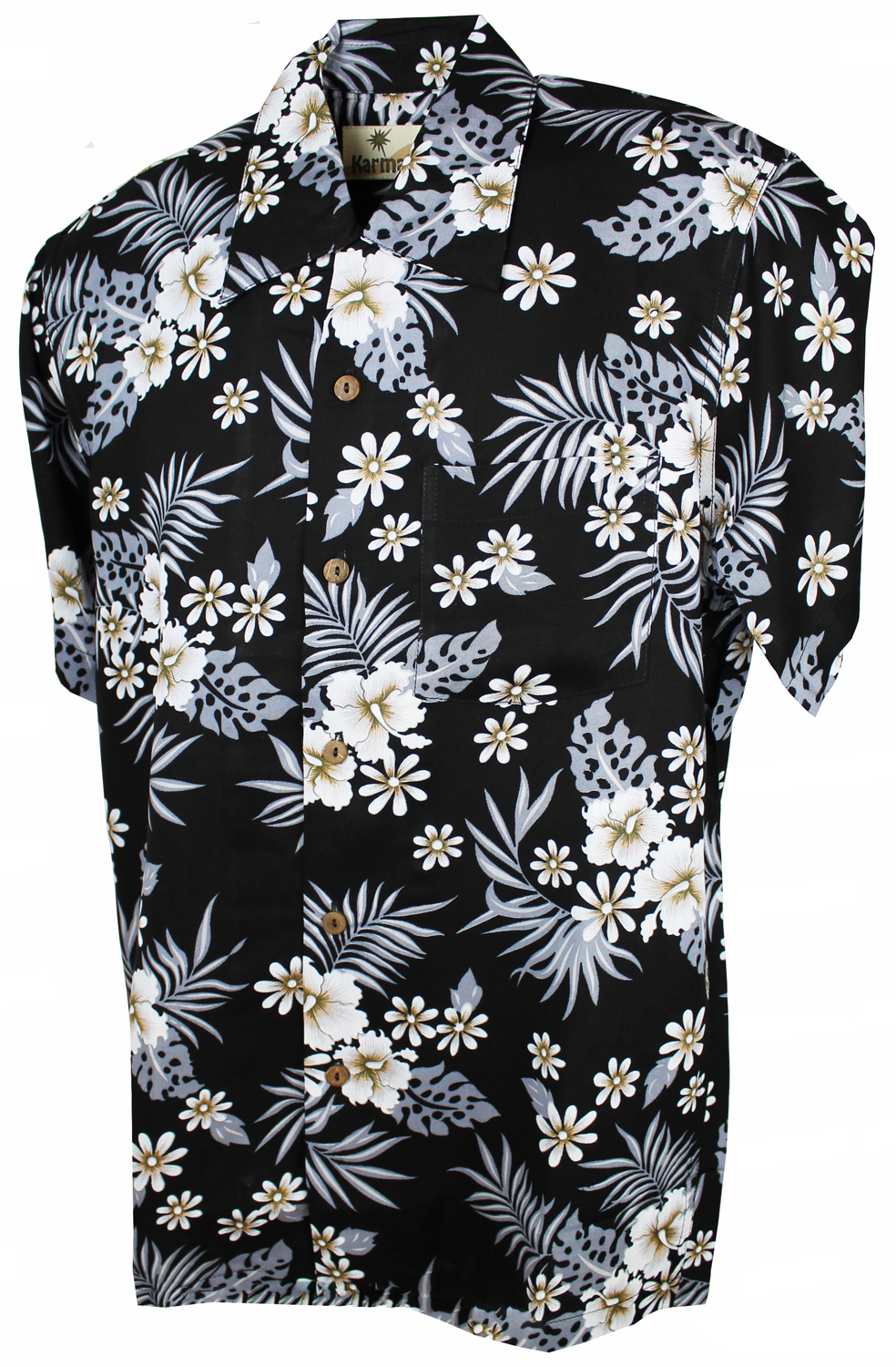 Hawaiian Shirt - Bahamas Black