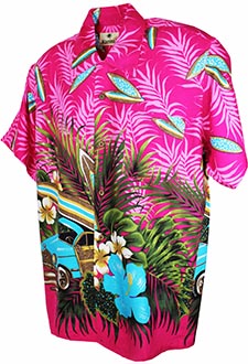 Low Rider Pink Hawaiian Shirt