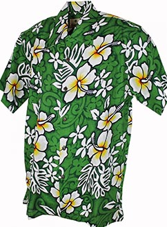 Belize Green Hawaiian Shirt