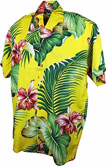 Manoa Yellow Hawaiian Shirt
