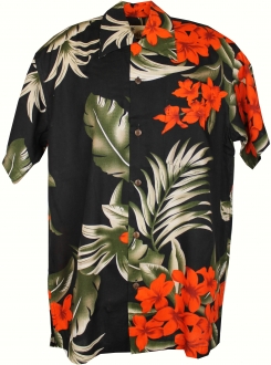 Formentera Orange Hawaiian Shirt