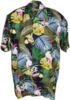 Zanzibar Blue Hawaiian Shirt