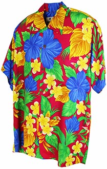 Key West Red Hawaiian Shirt