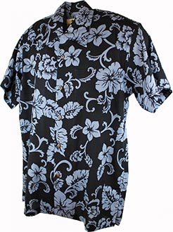 Tobago Grey Hawaiian Shirt