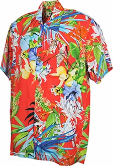 Phuket Orange Hawaiian Shirt