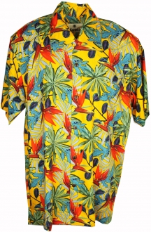 Caicos Yellow Hawaiian Shirt