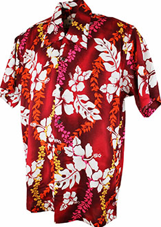 San Pedro Red Hawaiian Shirt