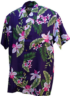 Cayo Purple Hawaiian Shirt