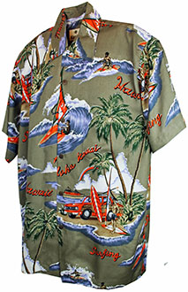 Kauai Beige Hawaiian Shirt