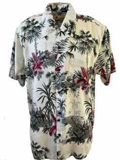 Sahara White Hawaiian Shirt