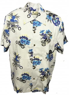 Brando Pale Blue Hawaiian Shirt