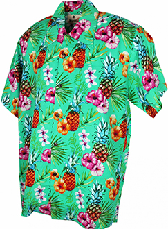 Pineapple Green Hawaiian Shirt