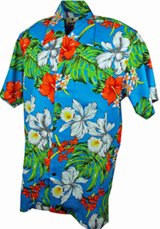 Fresno Turquoise Hawaiian Shirt