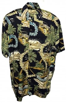 Beach Jeep Blue Hawaiian Shirt