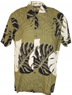 Sumba Olive Hawaiian Shirt
