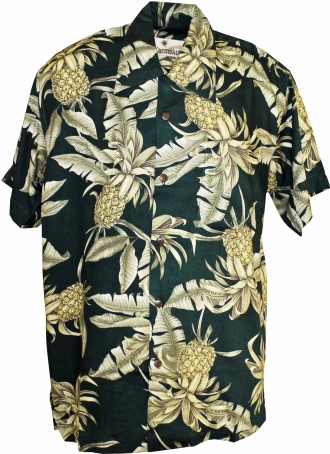 Big Pineapple Green Hawaiian Shirt