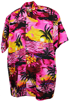 Sunset Pink Hawaiian Shirt