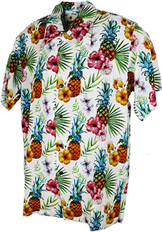 Pineapple OffWhite Hawaiian Shirt
