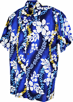 San Pedro Blue Hawaiian Shirt
