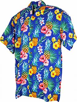 Pineapple Blue Hawaiian Shirt
