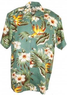 Montana Green Hawaiian Shirt