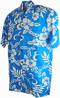 Waikiki Turquoise Hawaiian Shirt