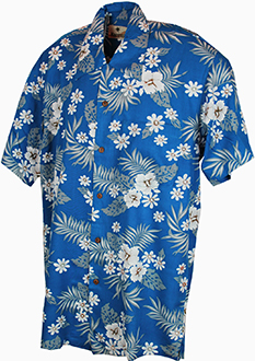 Bahamas L Blue Hawaiian Shirt