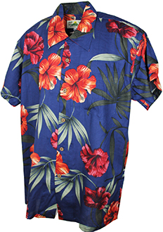 Barcelona Navy Hawaiian Shirt
