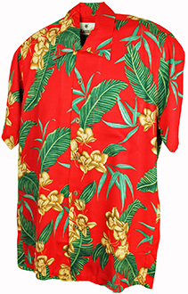 McQueen Red Hawaiian Shirt