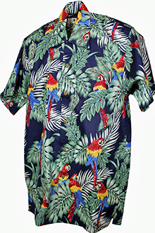 Parrots Cotton Blau