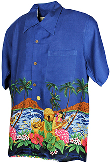 Serenade Navy Hawaiian Shirt
