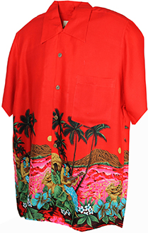 Serenade Red Hawaiian Shirt
