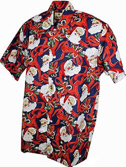 Vintage Santa SS Hawaiian Shirt