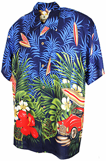 Low Rider Blue Hawaiian Shirt