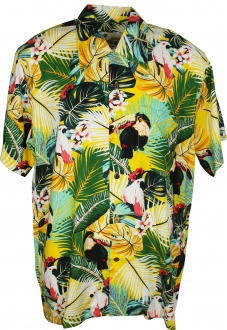 Zanzibar Yellow Hawaiian Shirt