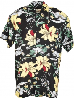 Pensacola Black Hawaiian Shirt