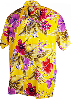 Fauna Yellow Hawaiian Shirt