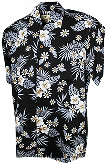 Bahamas Black Hawaiian Shirt