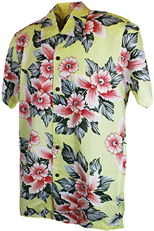 Bali Cream Cotton Hawaiian Shirt