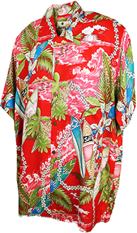 Bermuda Red Hawaiian Shirt