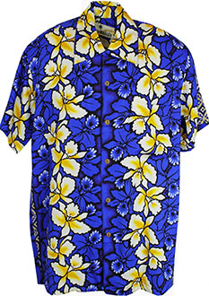 Lima Blue Hawaiian Shirt
