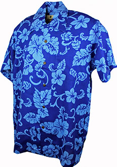 Tobago Light Blue Hawaiian Shirt