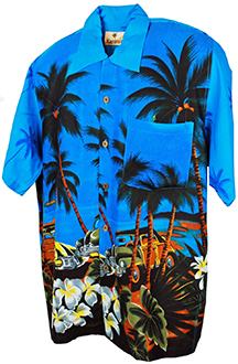 California Blue Hawaiian Shirt
