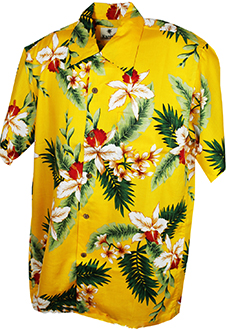 Cayo Yellow Hawaiian Shirt