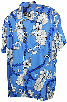 Cuba light Blue Hawaiian Shirt