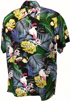 Zanzibar Black Hawaiian Shirt