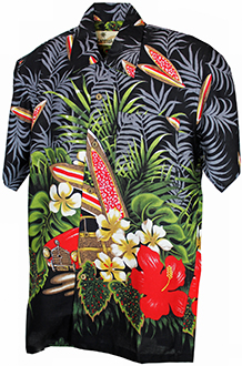 Low Rider Black Hawaiian Shirt